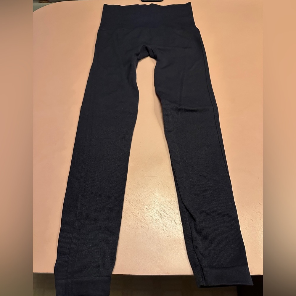 SPANX Black High-Waist Leggings. EUC